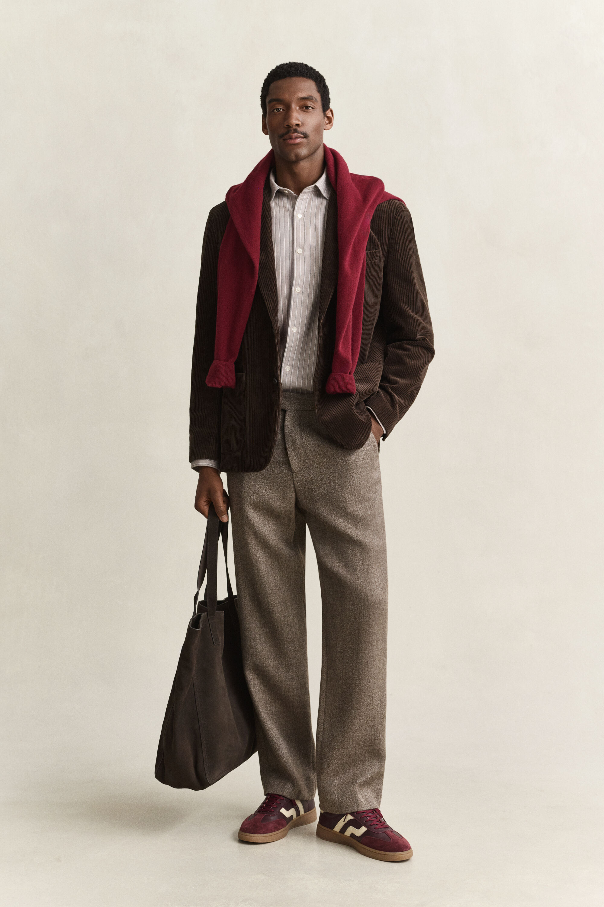 Mélange Wool Pants