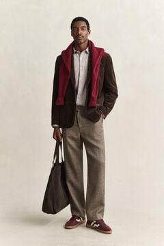 Mélange Wool Pants — FADED TAUPE 7