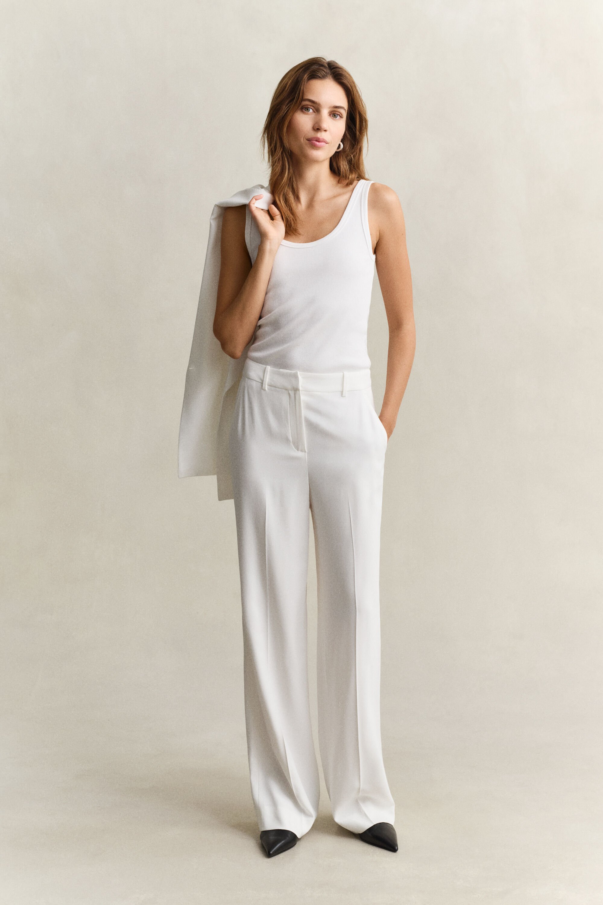 Tailored Crepe Pants