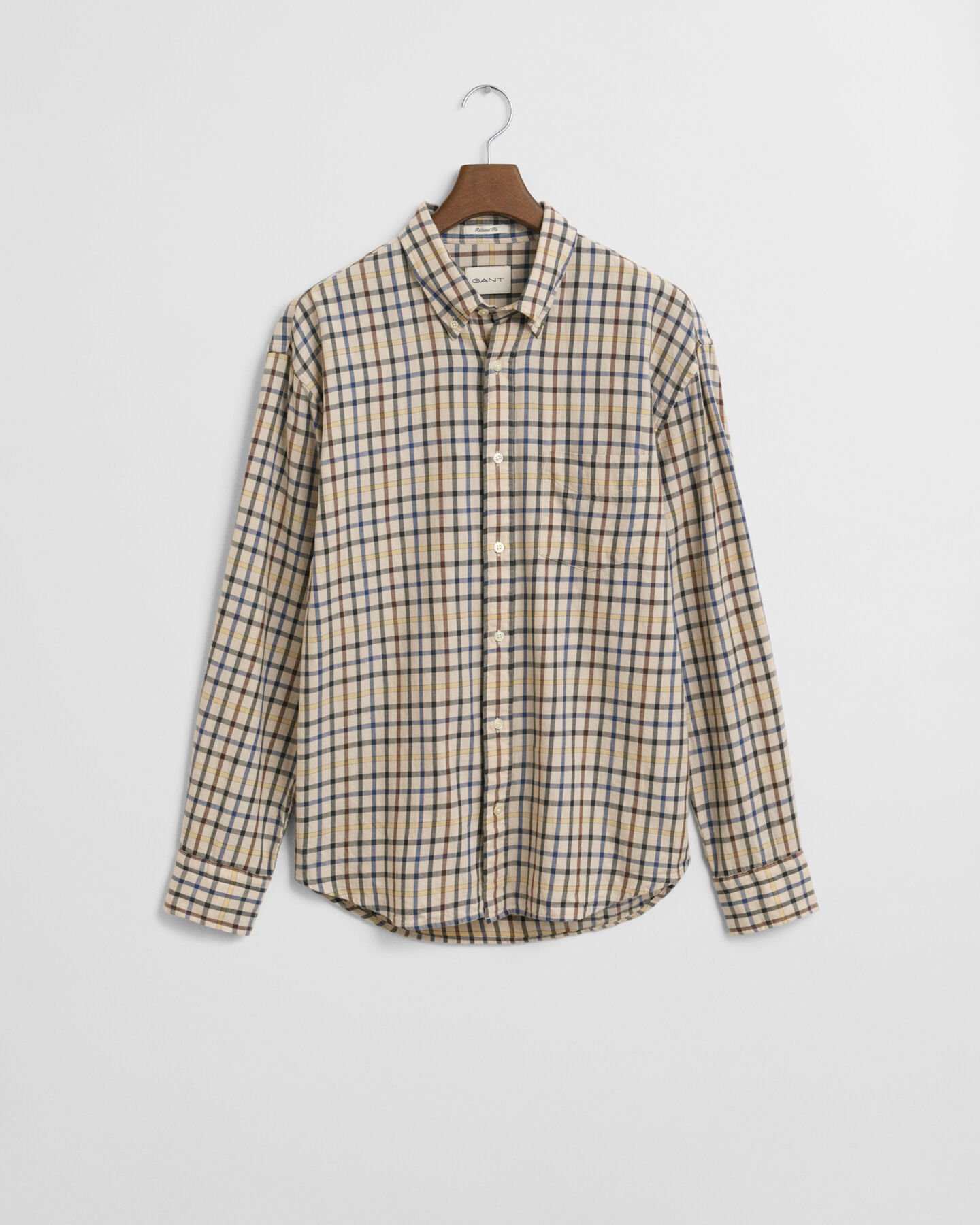 Relaxed Fit Checked Twill Shirt