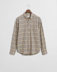 Relaxed Fit Checked Twill Shirt