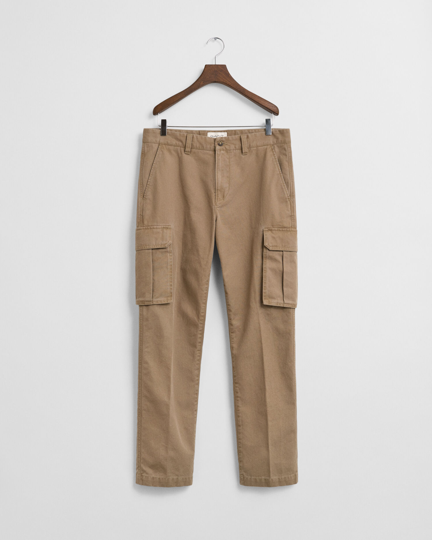 Regular Fit Cotton Twill Cargo Pants