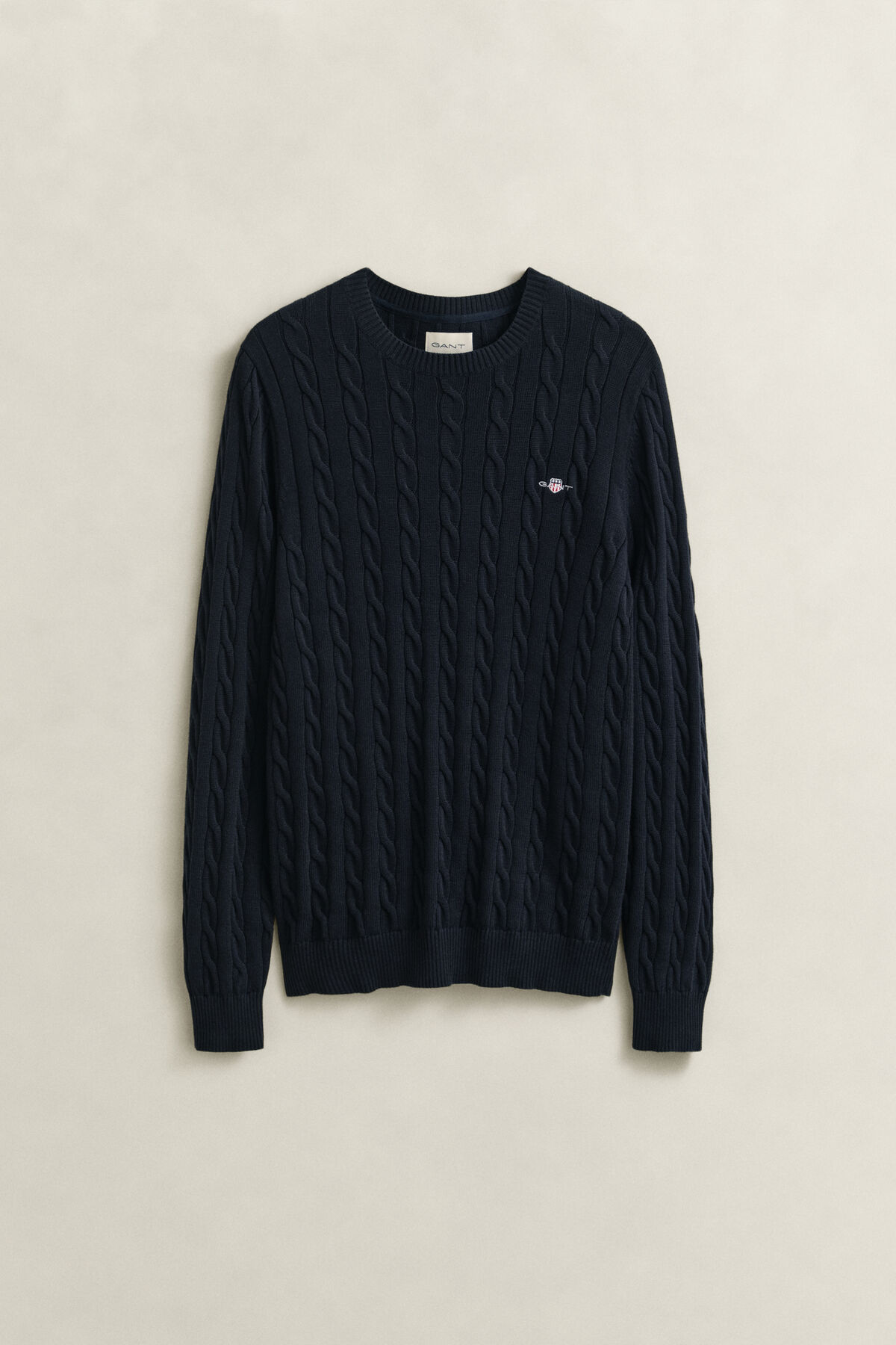 Classic Cable Knit Sweater — EVENING BLUE