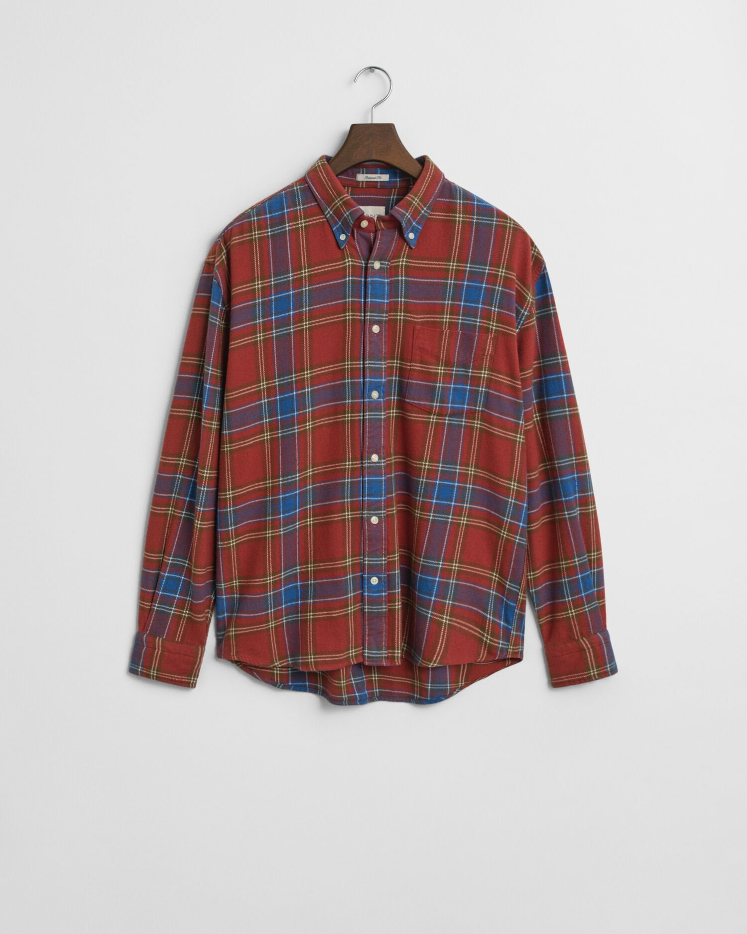 Relaxed Fit Checked Twill Shirt