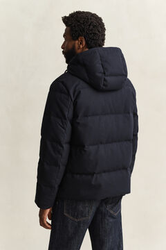 Flannel Down Jacket — EVENING BLUE 2