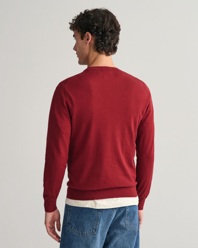 Fine Cotton Crew Neck Sweater