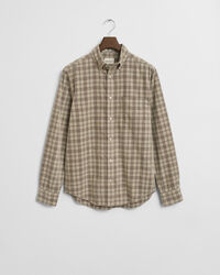 Regular Fit Checked Corduroy Shirt