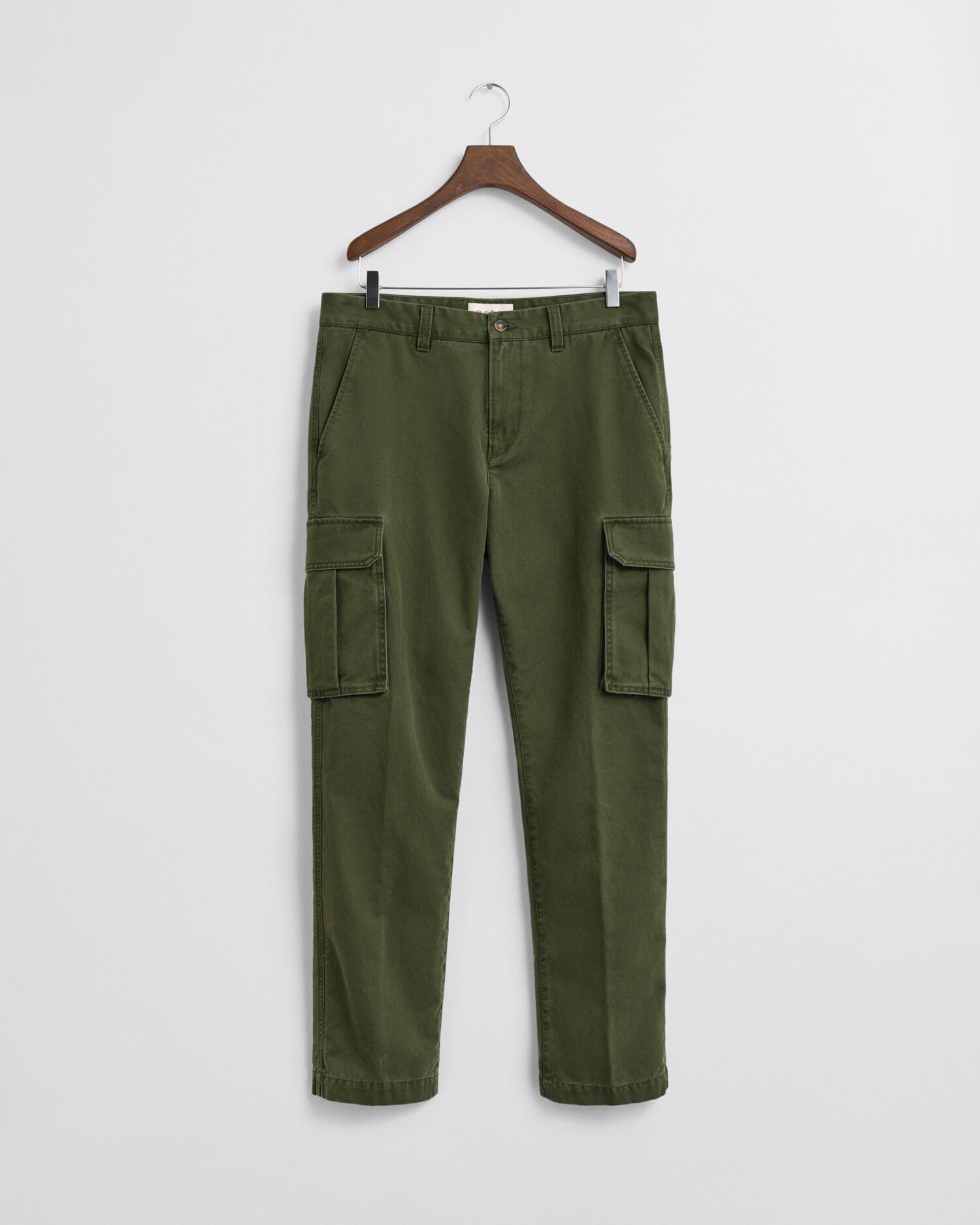Regular Fit Cotton Twill Cargo Pants