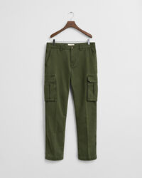 Regular Fit Cotton Twill Cargo Pants
