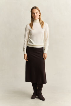 Lambswool Skirt — DEEP BROWN 6