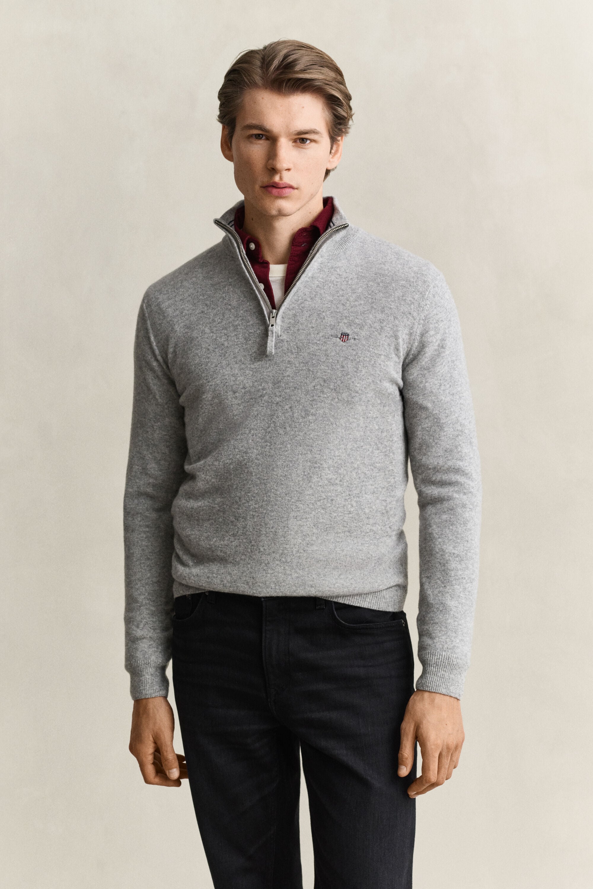 Lambswool Half-Zip Sweater