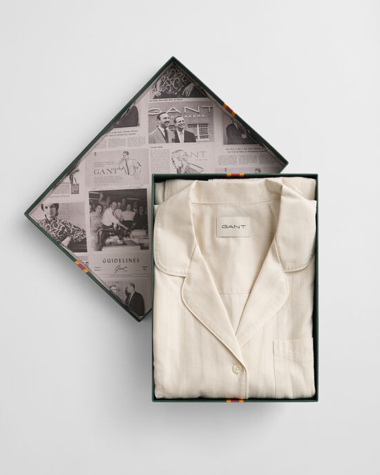 Satin Stripe Pajama Set Gift Box