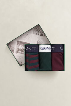 3-Pack Striped Trunks Gift Box — TARTAN GREEN 1