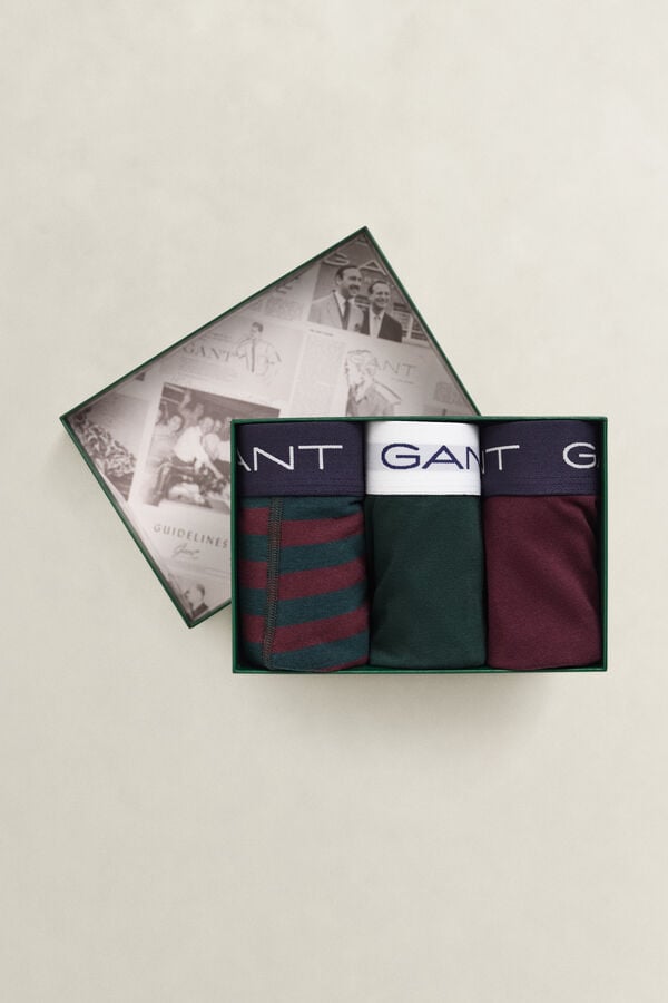 3-Pack Striped Trunks Gift Box — TARTAN GREEN