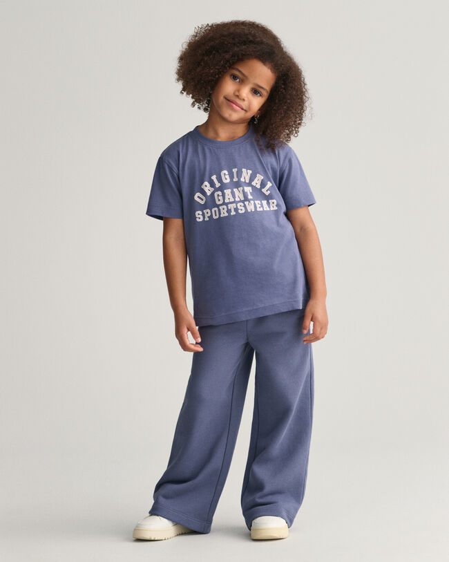 Girls Wide Leg Jersey Pants