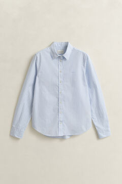 Classic Regular Striped Poplin Shirt — LIGHT BLUE 3