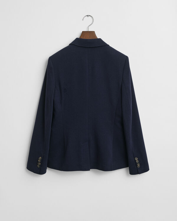 Piqué Blazer — EVENING BLUE