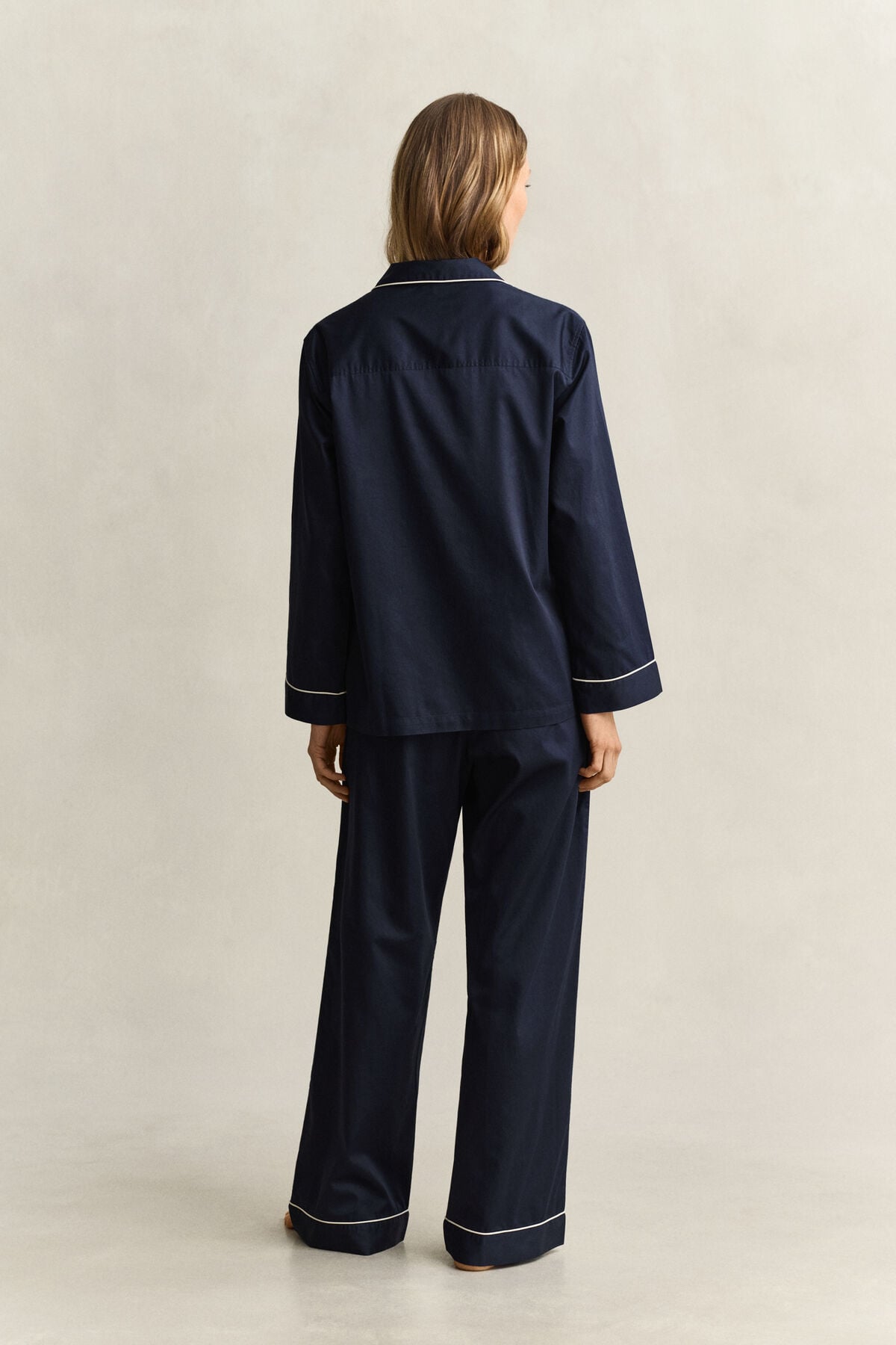 Satin Pajama Set — EVENING BLUE