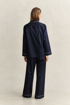 Satin Pajama Set — EVENING BLUE 4