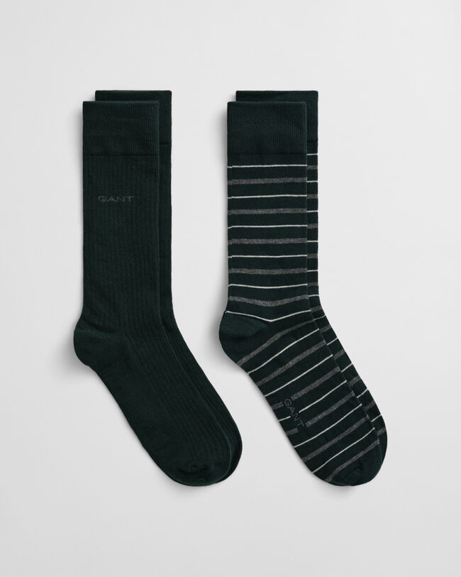 2-Pack Multistriped Socks Gift Box
