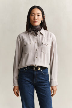 Denim Twill Ranger Shirt — CLAY BEIGE 7