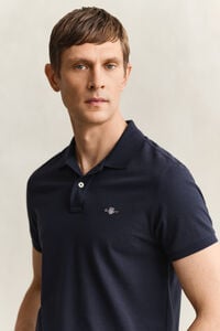 Slim Fit Shield Piqu&eacute; Polo Shirt