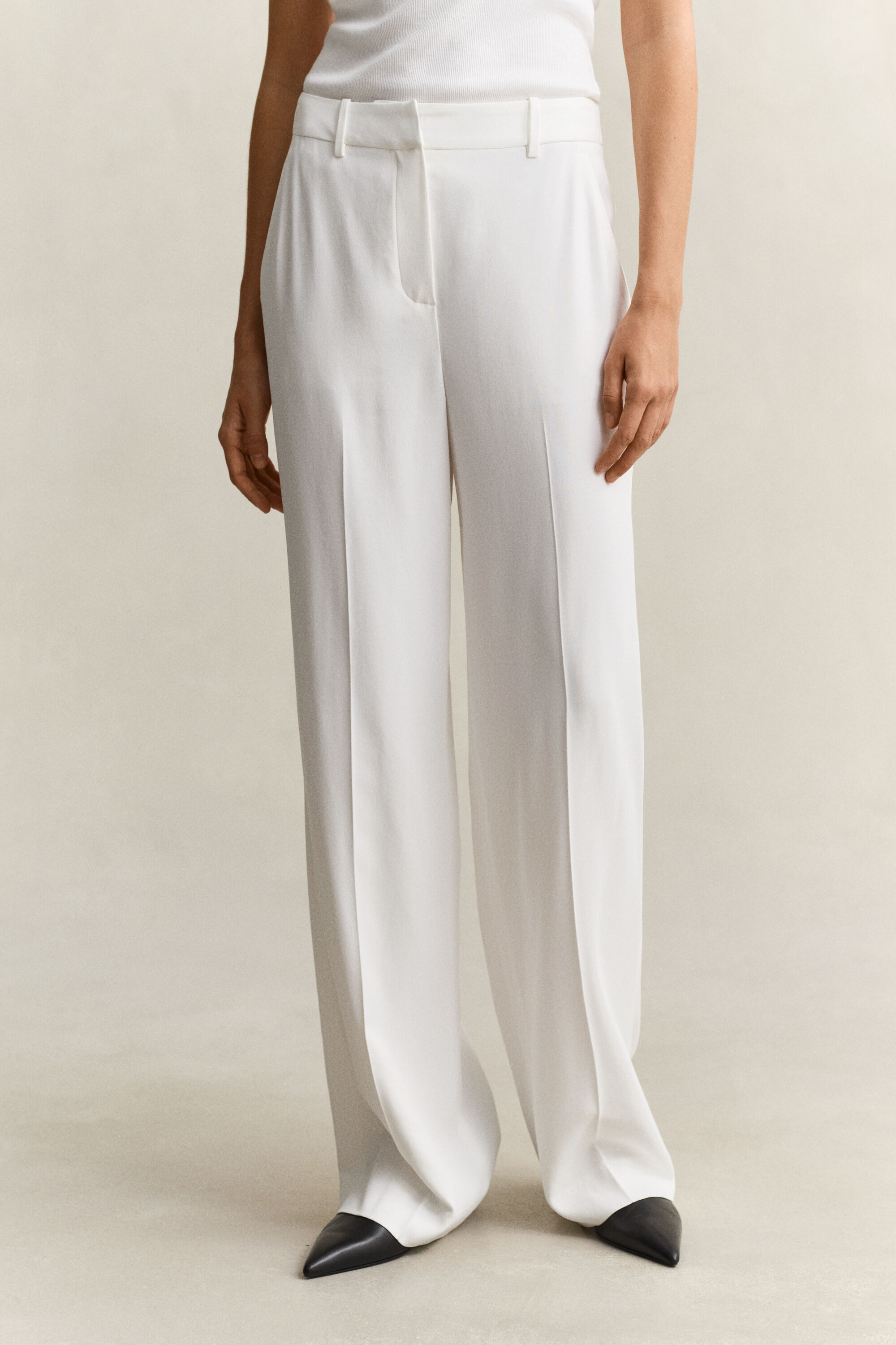 Tailored Crepe Pants