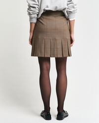 Checked Pleated Skirt