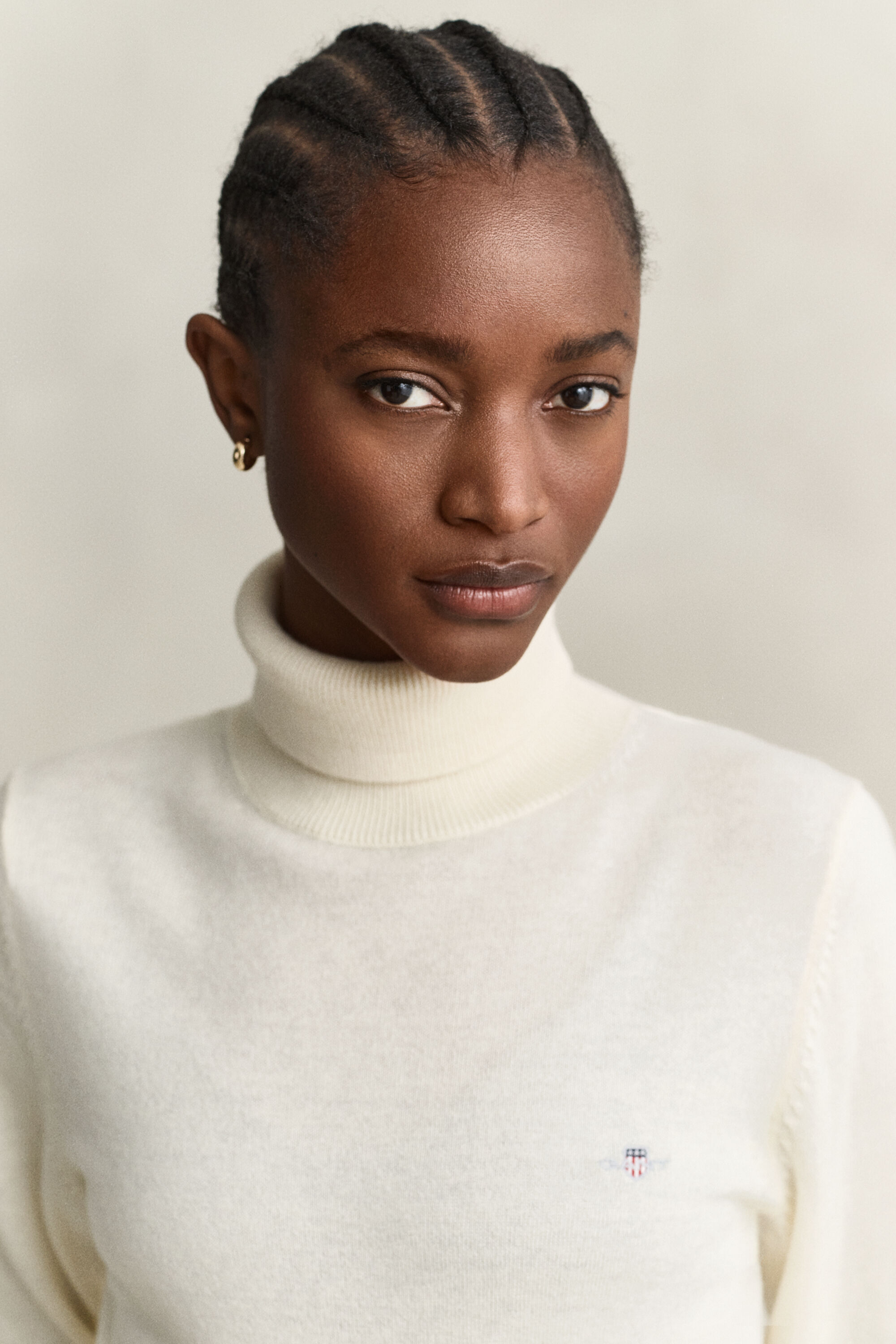 Wool Cotton Turtleneck Sweater