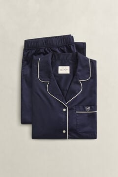 Satin Pajama Set — EVENING BLUE 1