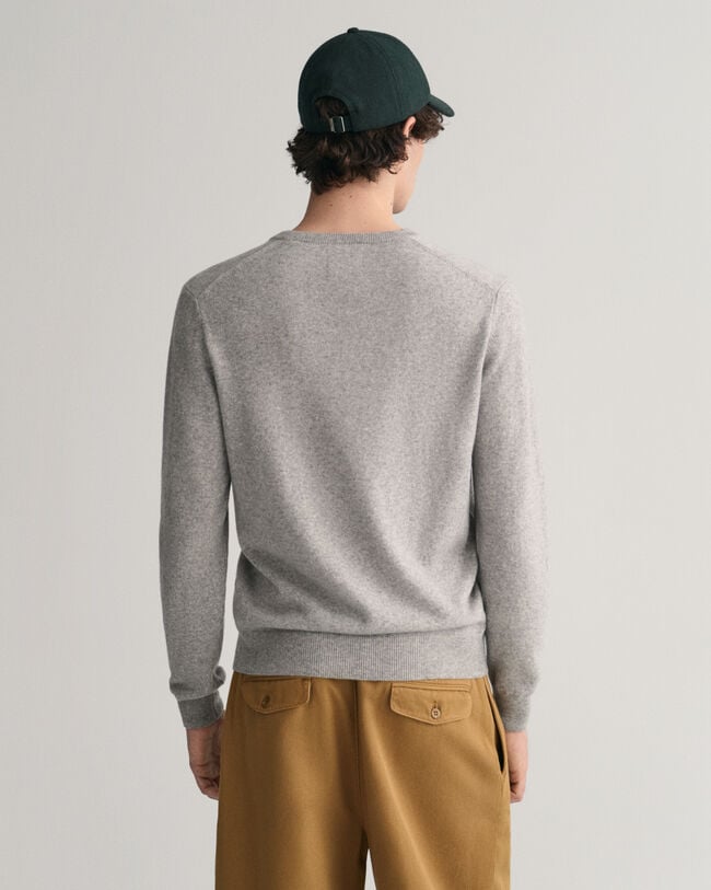 Port Authority V Neck Sweater-XL (Charcoal Heather) 