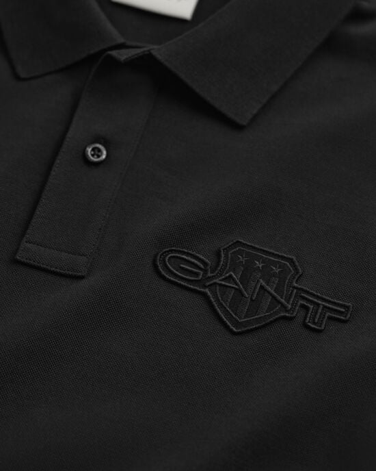Tonal Shield Polo Shirt