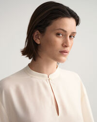 Lyocell Silk Popover Blouse