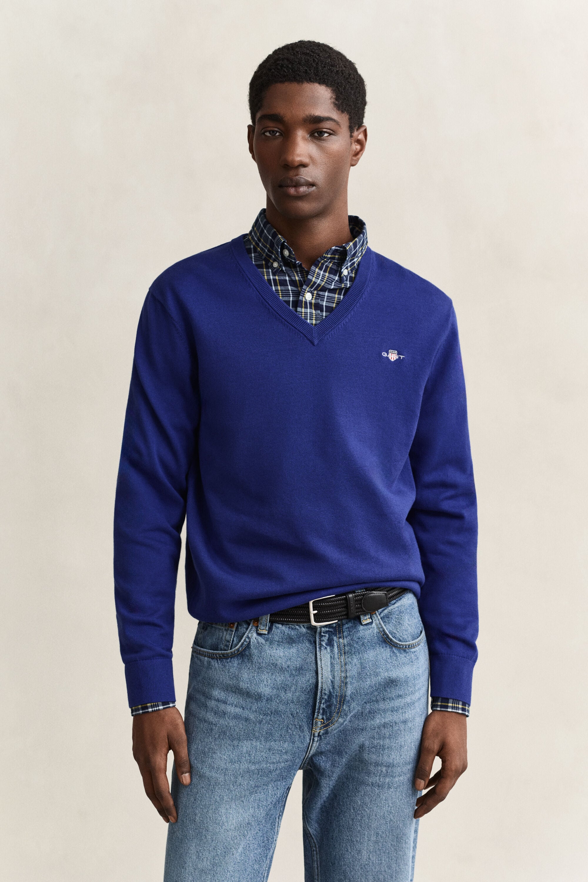 Classic Cotton V-Neck Sweater