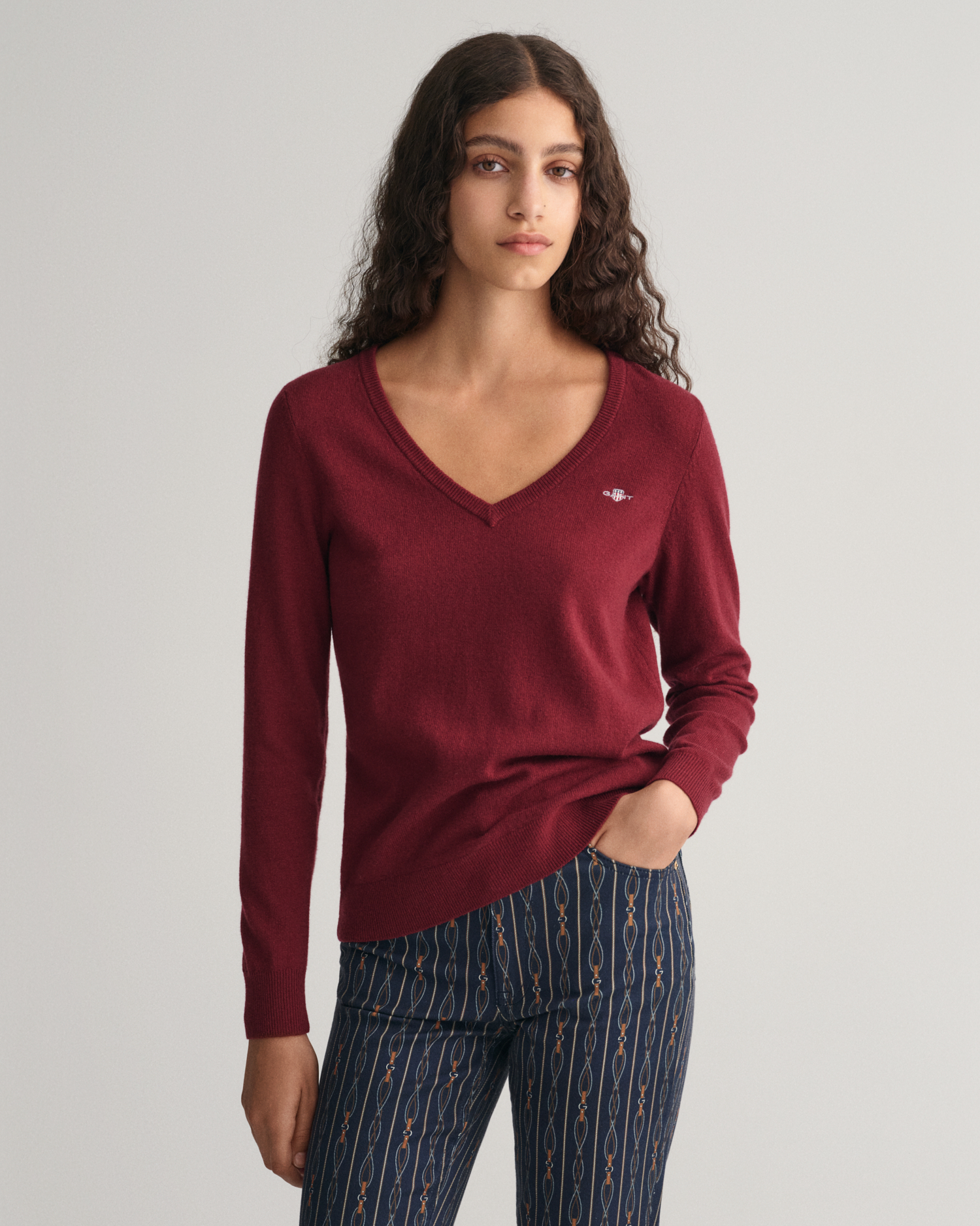 Extra - Fine V-Neck GANT Sweater