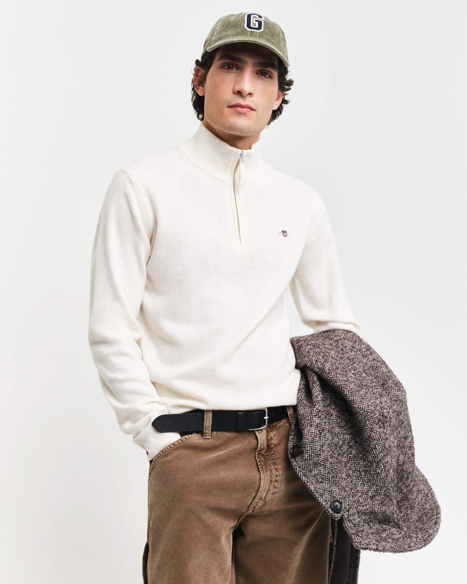 Superfine Lambswool Half-Zip Sweater - GANT