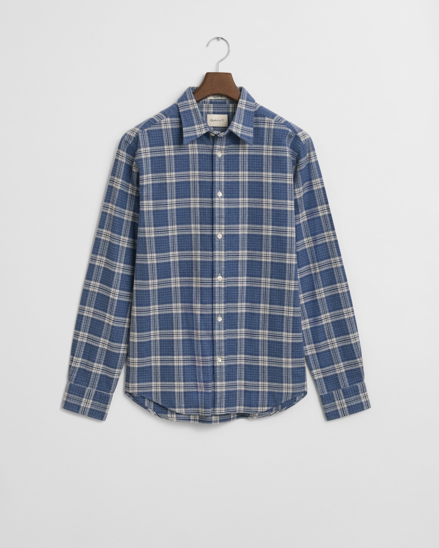 Regular Fit Checked Melange Flannel Shirt - GANT