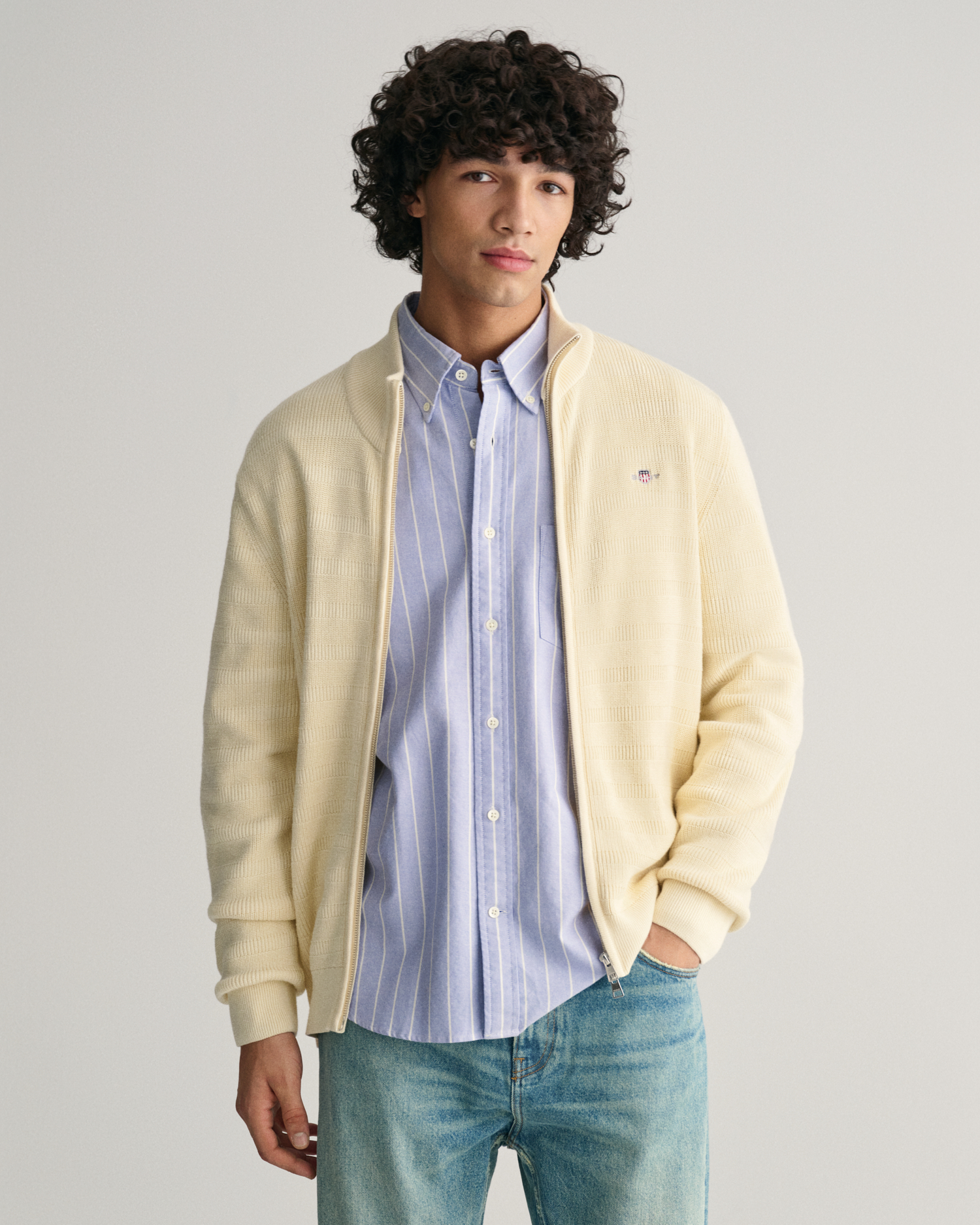 トップス cardoncello1piu1uguale3 CARDIGAN WH Sites-Gant-US-Site