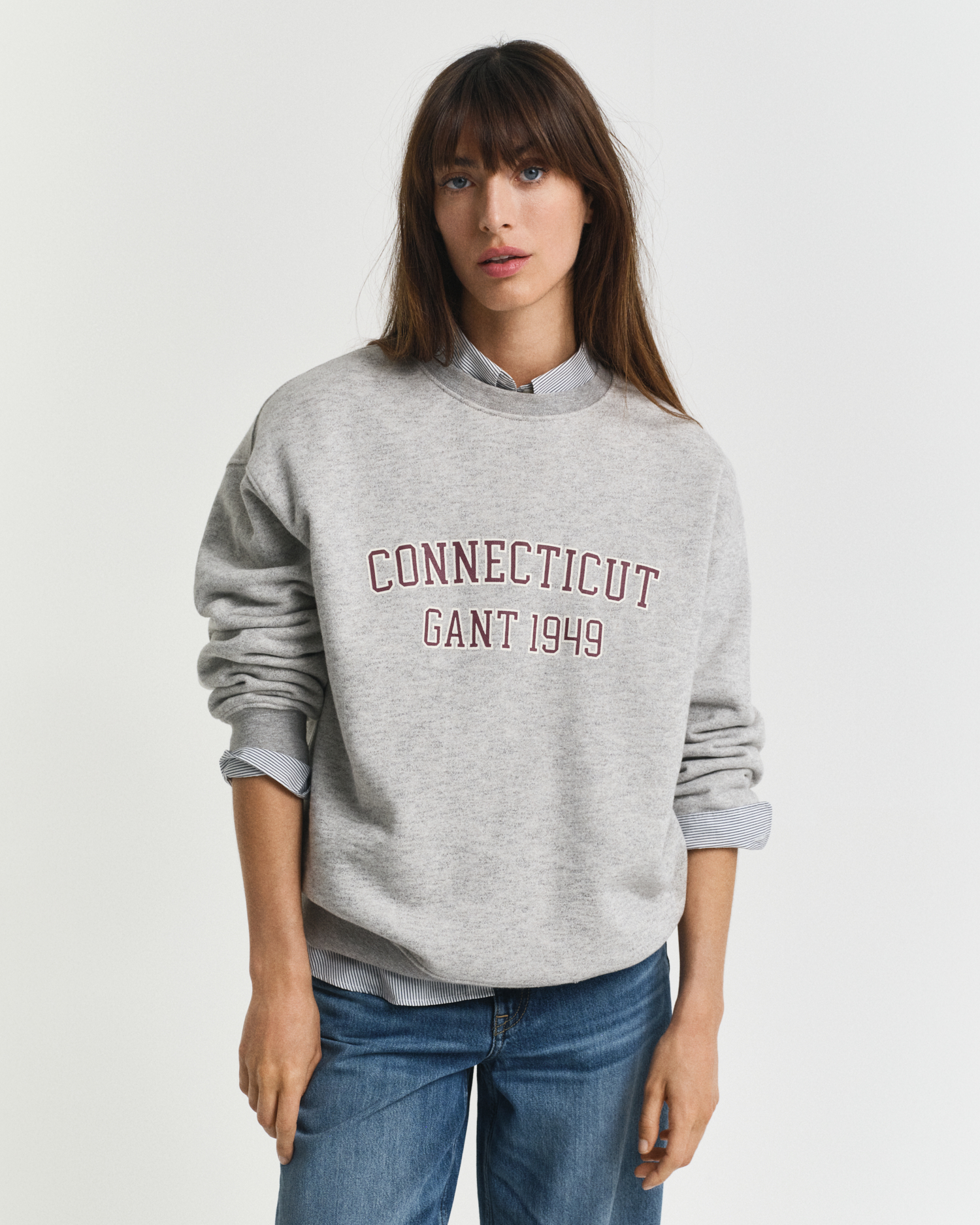 Printed Crew Neck Sweatshirt - GANT