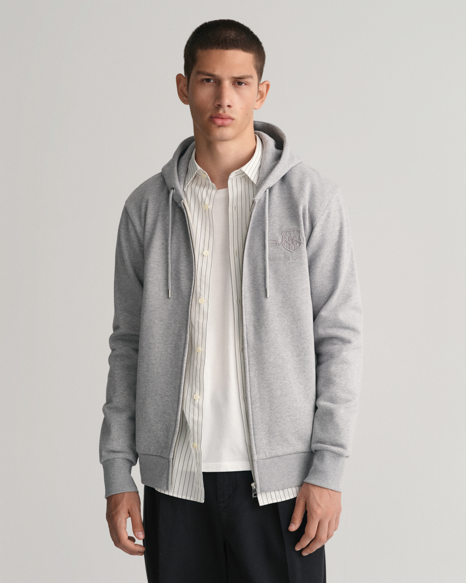 Tonal Archive Shield Zip Hoodie