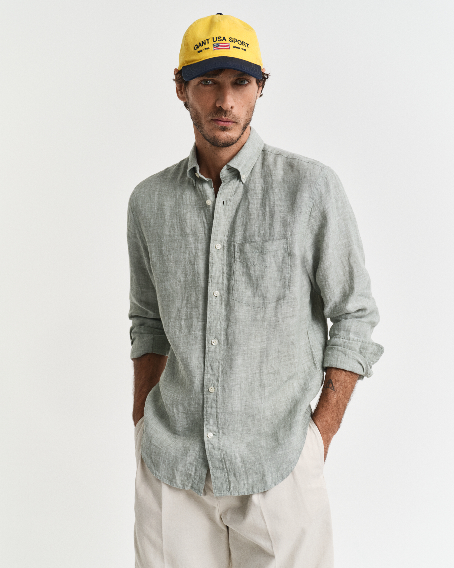 Regular Fit Linen Shirt - GANT