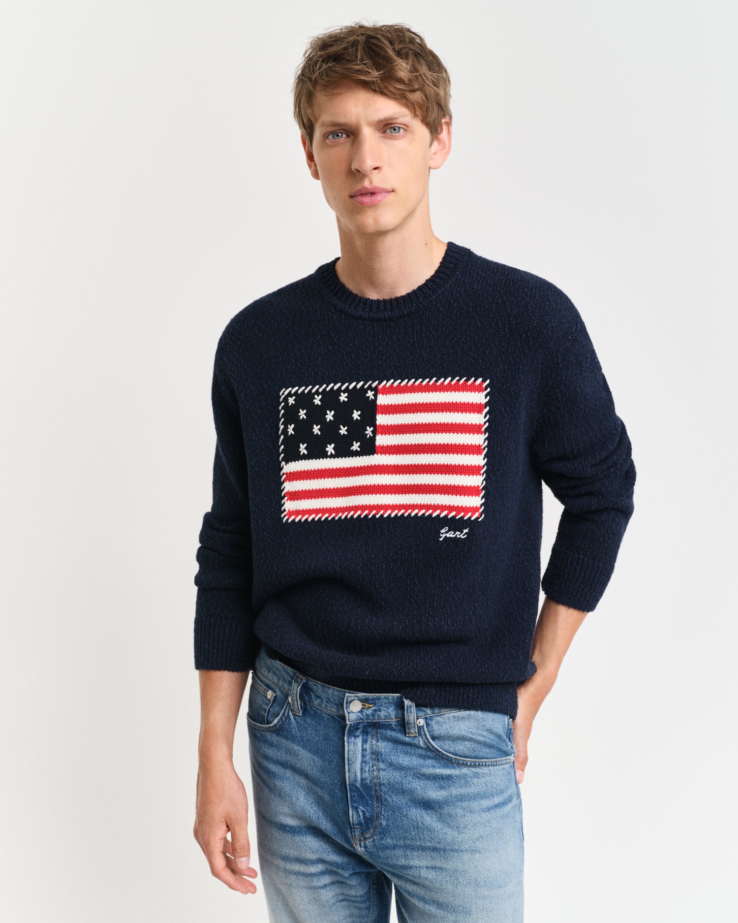 GANT Stars & Stripes factory American flag preppy cotton sweater