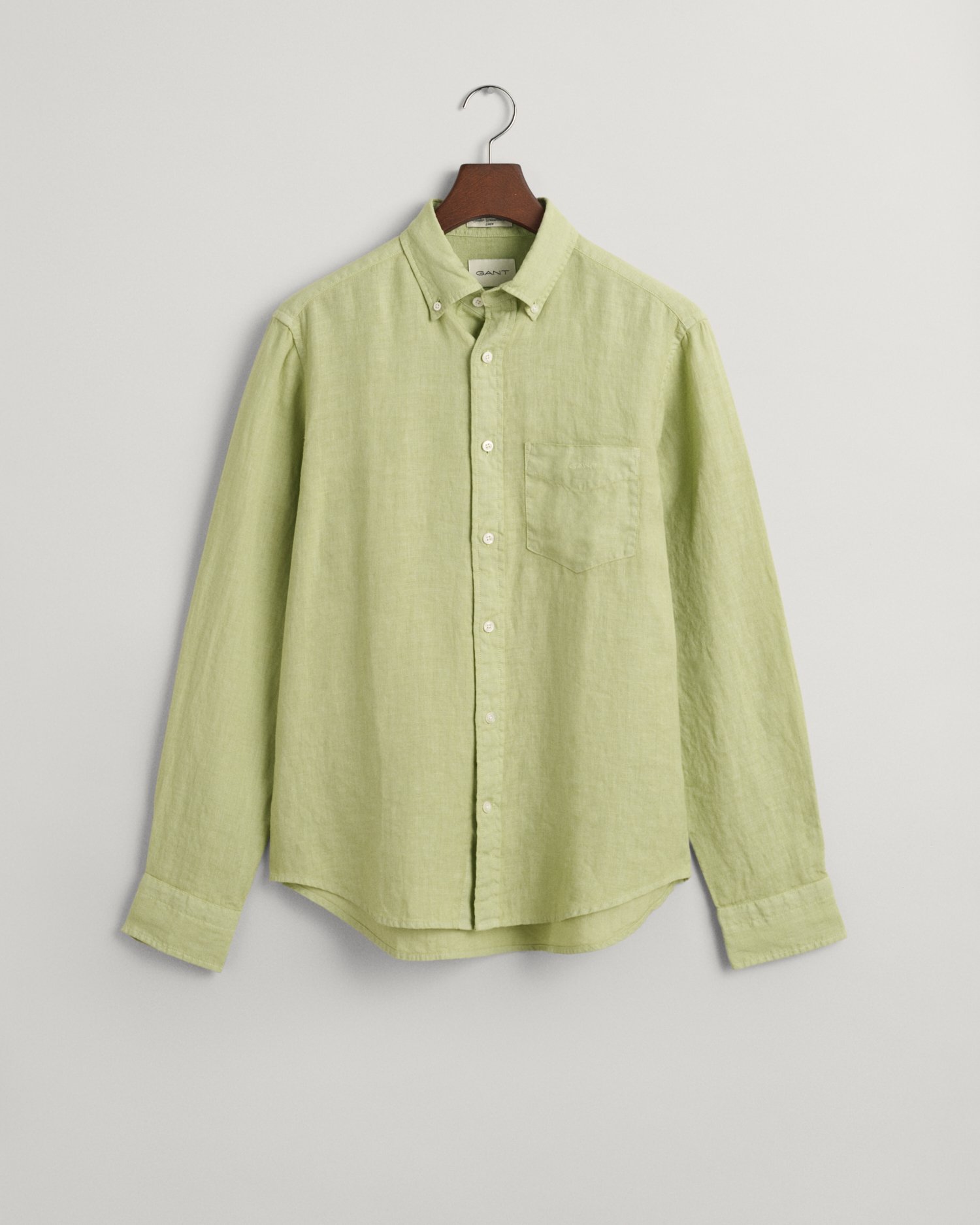 Regular Fit Garment-Dyed Linen Shirt - GANT