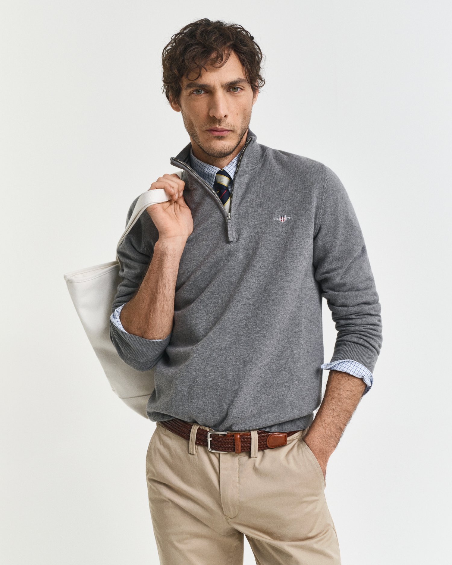 Classic Cotton Half-Zip Sweater - GANT