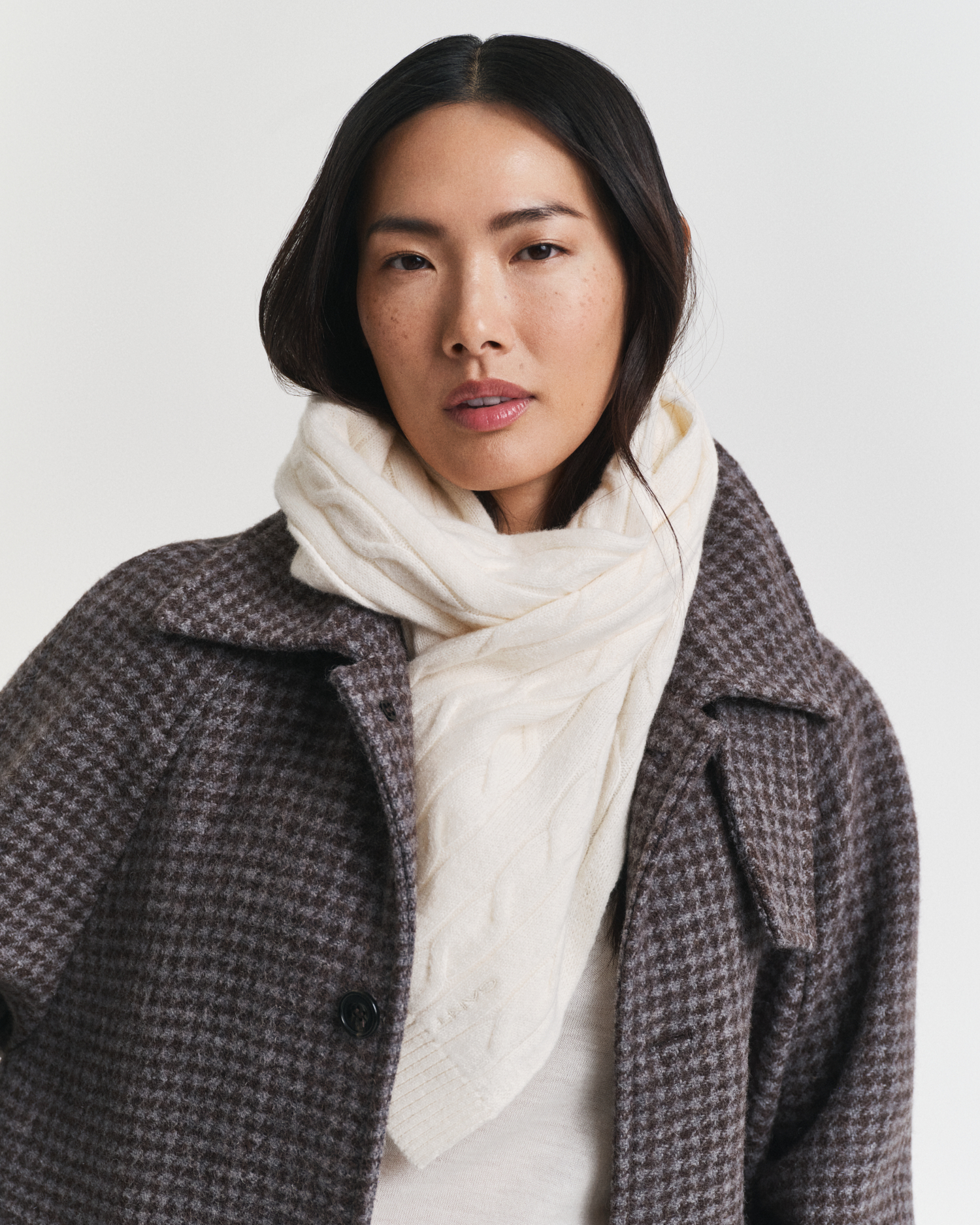 Cable Knit Wool Scarf GANT