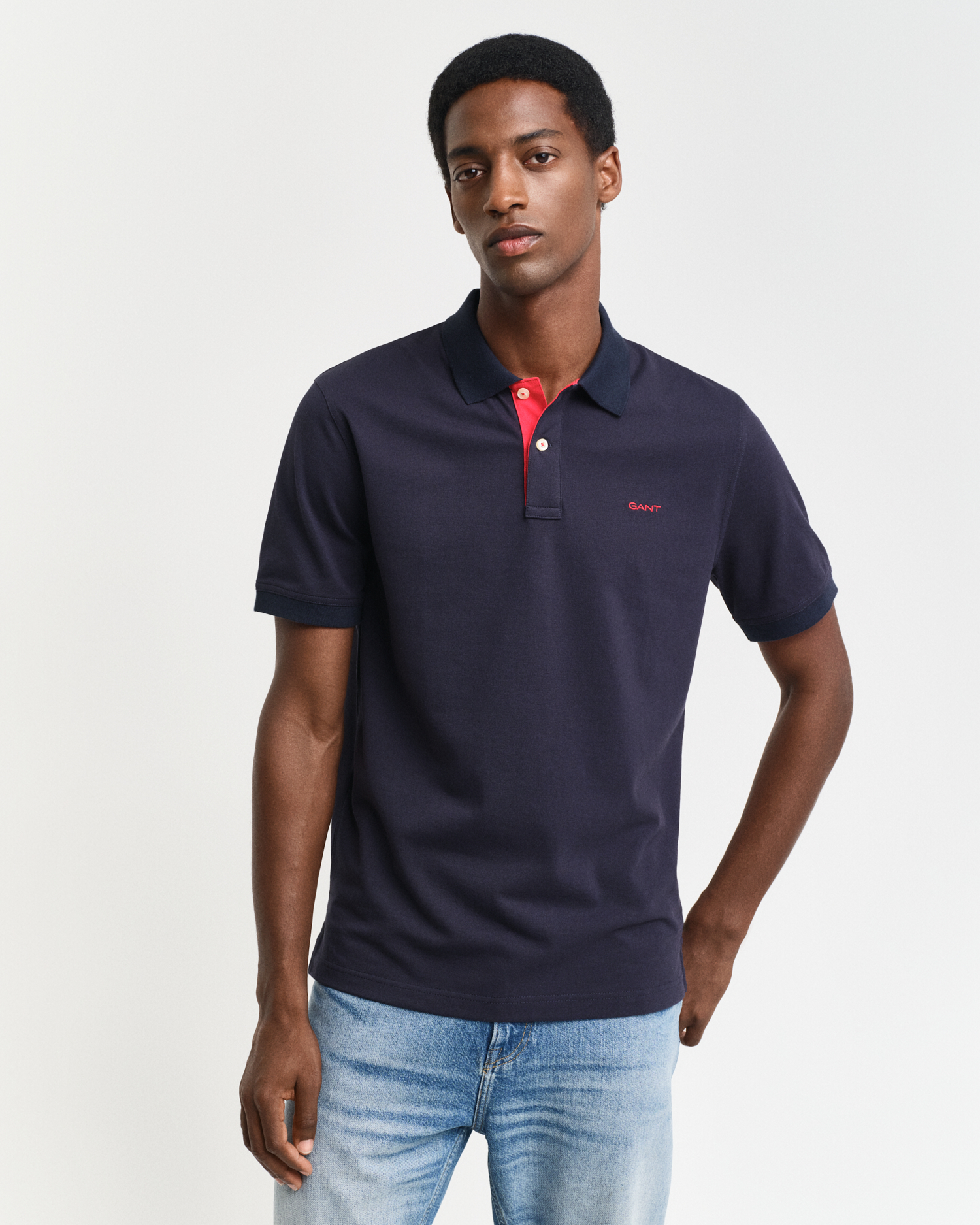 Gant grey polo shirt best sale