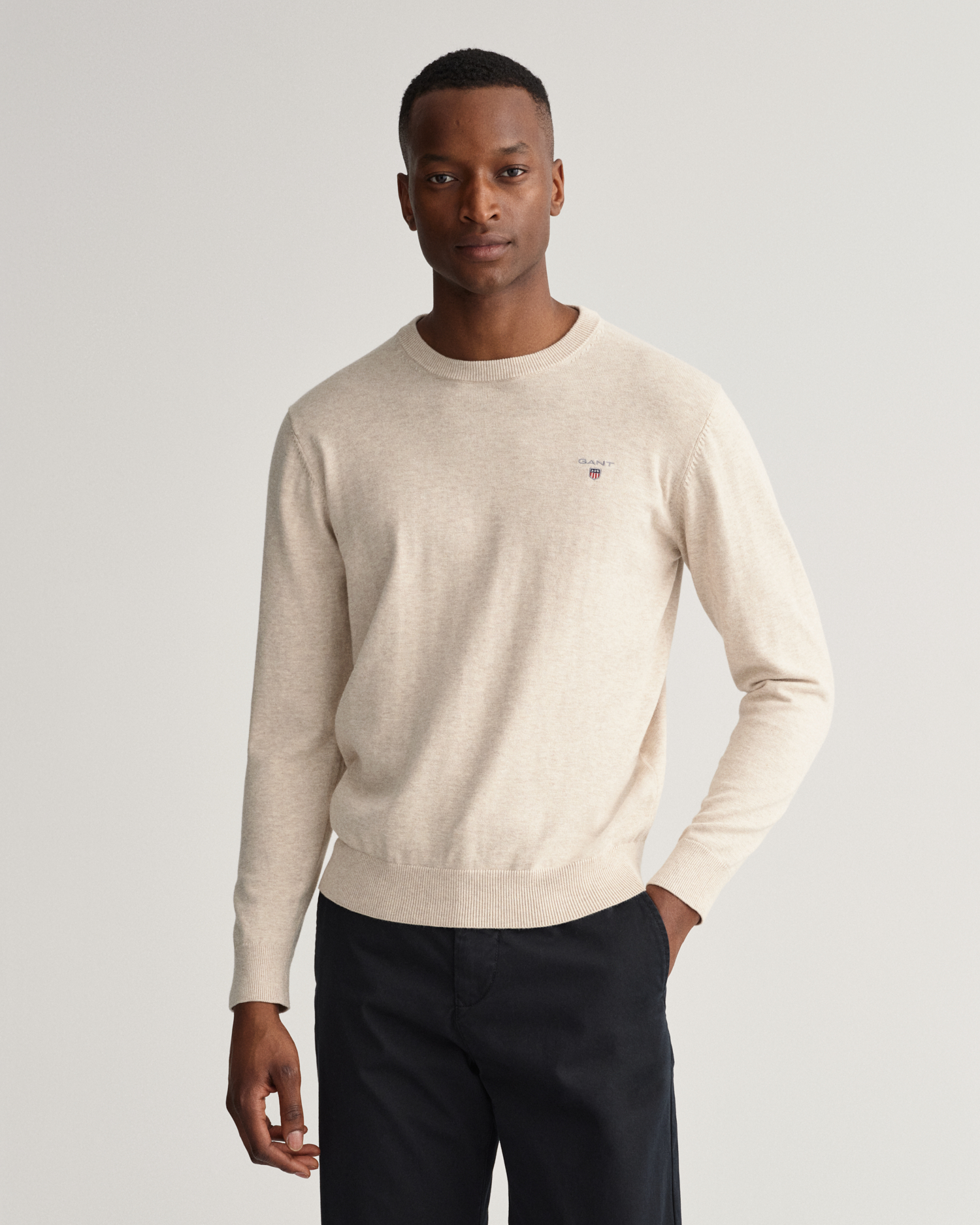 Classic Cotton Crew Neck Sweater - GANT