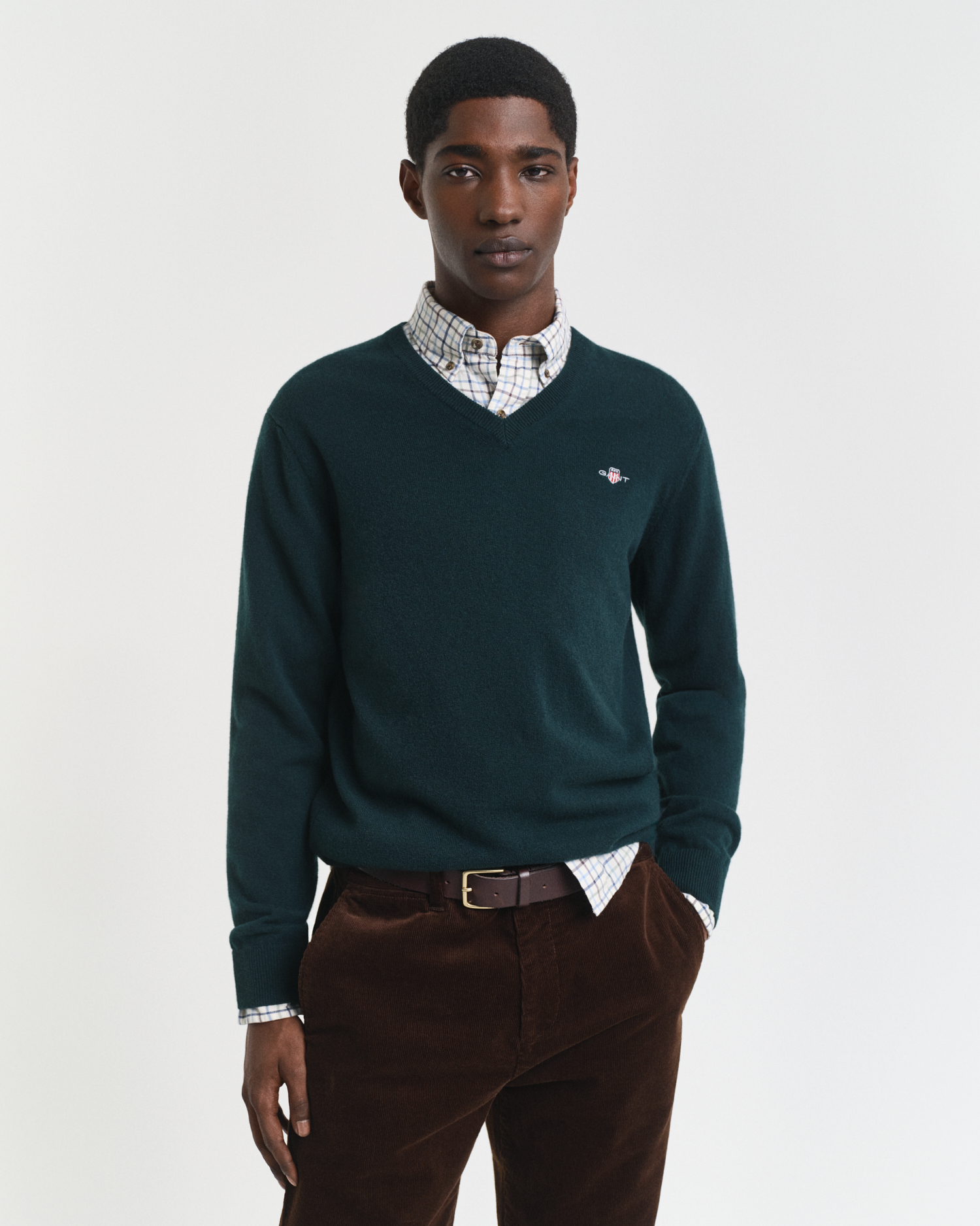 Superfine Lambswool V-Neck Sweater - GANT