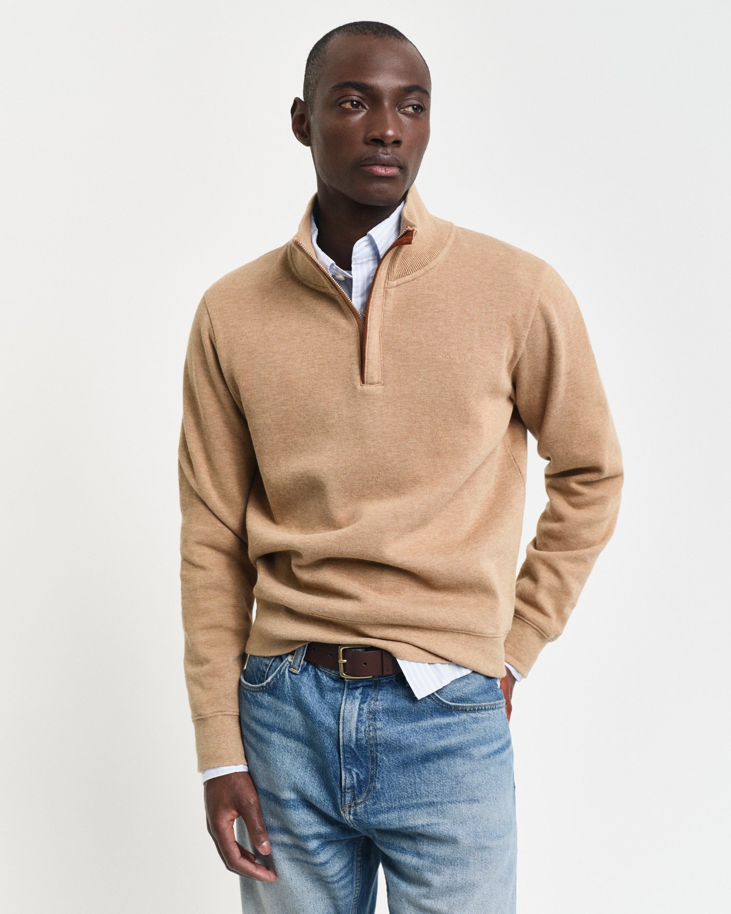 Sacker Rib Half-Zip Sweatshirt