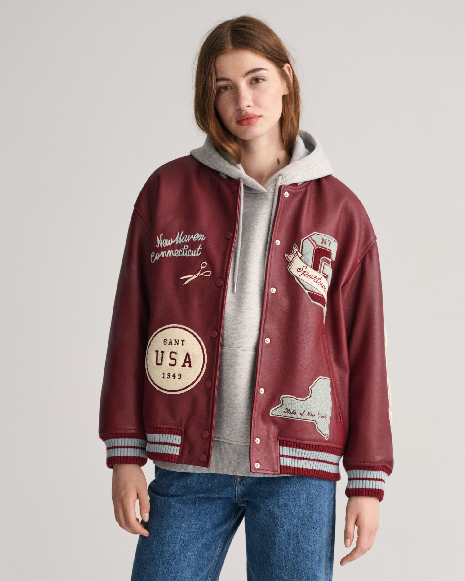 Leather Embroidered Varsity - Ready-to-Wear